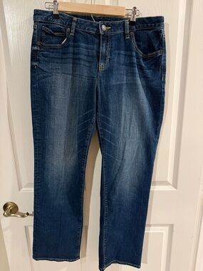 Gap Women's Dark Blue Straight-Leg Jeans